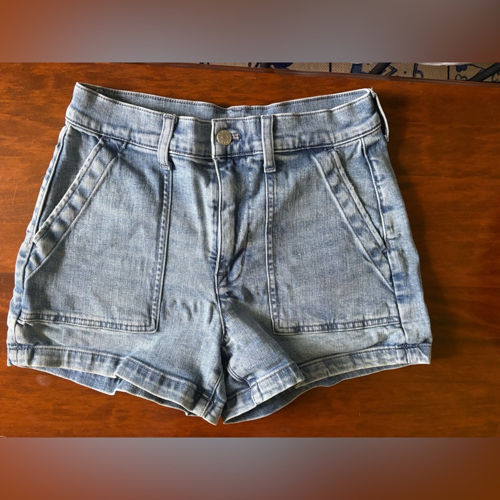 J. Crew Light Blue Denim High-Rise Jean Shorts